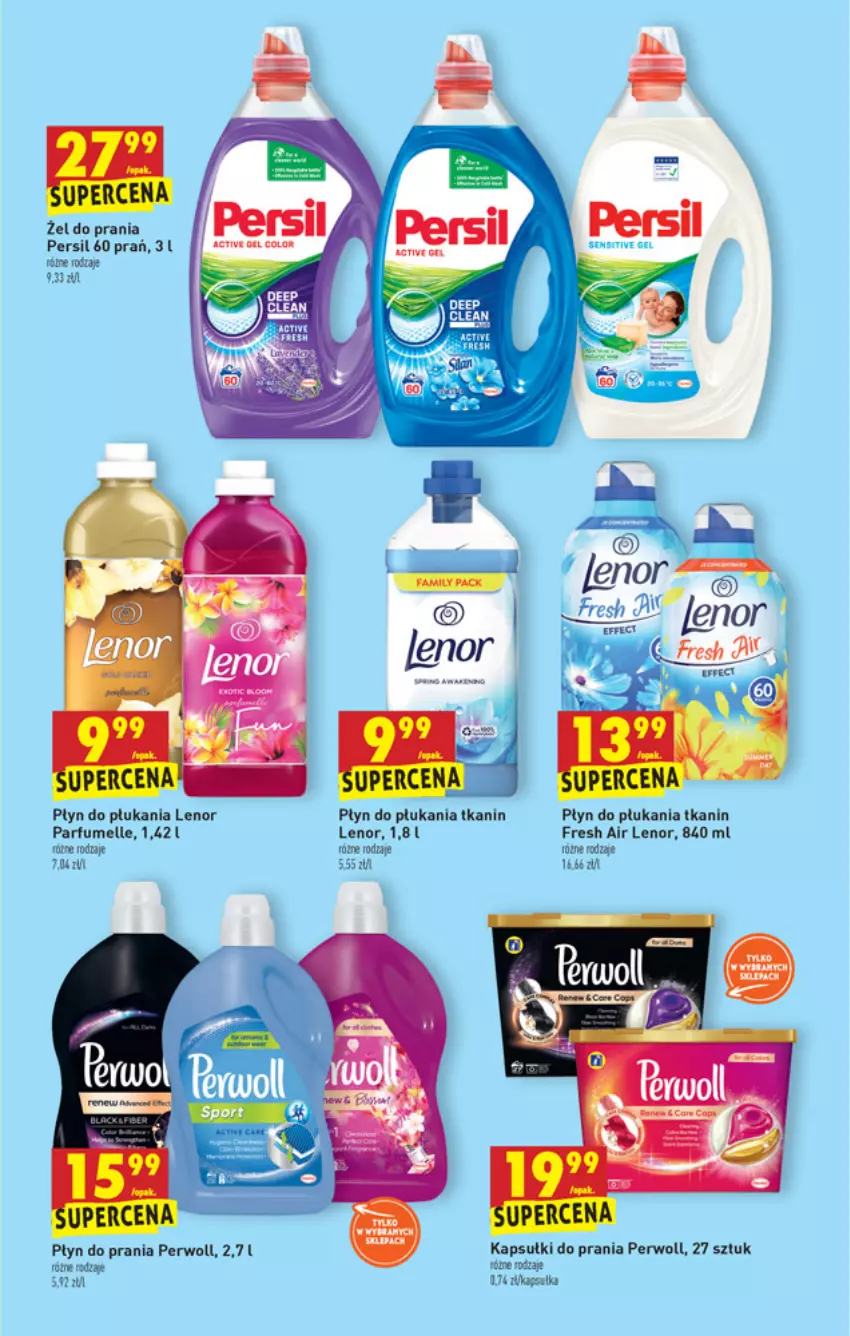 Gazetka promocyjna Biedronka - W tym tygodniu - ważna 02.12 do 08.12.2021 - strona 55 - produkty: Lenor, Persil, Perwoll, Płyn do płukania, Płyn do prania