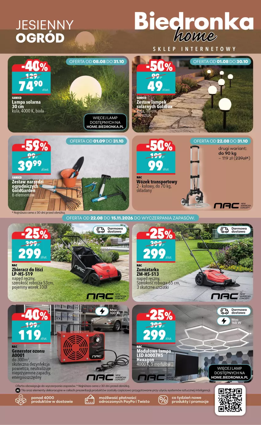 Gazetka promocyjna Biedronka - Biedronka Home - ważna 29.08 do 05.09.2026 - strona 3 - produkty: Dezynfekcja, Intel, Lampa, Por, Sport, Tarka, Tran, Wózek, Wózek transportowy