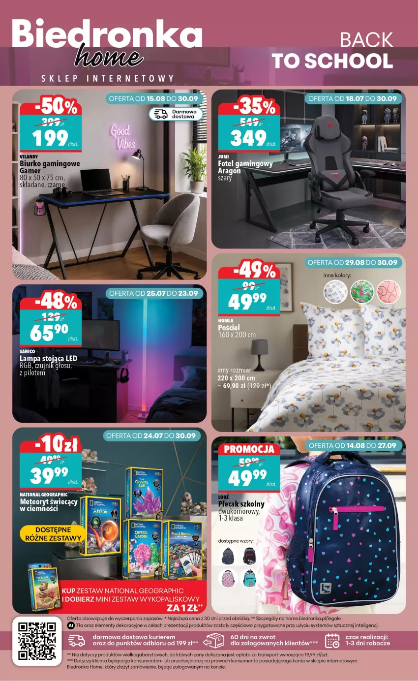 Gazetka promocyjna Biedronka - Biedronka Home - ważna 29.08 do 05.09.2026 - strona 4 - produkty: Biurko, Gra, Intel, Lampa, Por, Sport, Tran