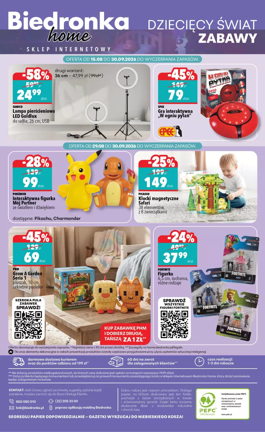 Gazetka promocyjna Biedronka - Biedronka Home - ważna 29.08 do 05.09.2026 - strona 6 - produkty: Cif, Fa, Gra, Intel, Klocki, Kret, Lampa, Pluszak, Tera