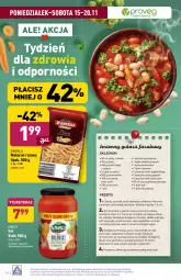 Gazetka promocyjna Aldi - Katalog spożywczy - Gazetka - ważna od 20.11 do 20.11.2021 - strona 18 - produkty: Kminek, Cebula, Makaron, Warzywa, Sos, Por, Czosnek, Ziemniaki, Tera, Laur, Pieprz, Spaghetti, Rurki, Ziele angielskie, Pomidory, Fa