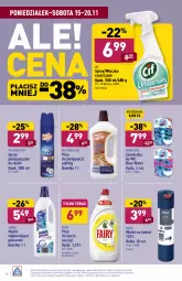 Gazetka promocyjna Aldi - Katalog spożywczy - Gazetka - ważna od 20.11 do 20.11.2021 - strona 24 - produkty: Domestos, Cif, Do mycia naczyń, Zawieszka do wc, Worki na śmieci, Płyn do mycia naczyń, Tera, Mleczko, Putzmeister, Worki na śmiec, Fairy, Płyn do mycia, Mydło, Gala, Fa