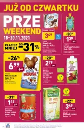 Gazetka promocyjna Aldi - Katalog spożywczy - Gazetka - ważna od 20.11 do 20.11.2021 - strona 28 - produkty: Dawtona, Sok, Mus, Tera, Mysz, King’s Crown, Mango, Napój, Pomidory, Kinder