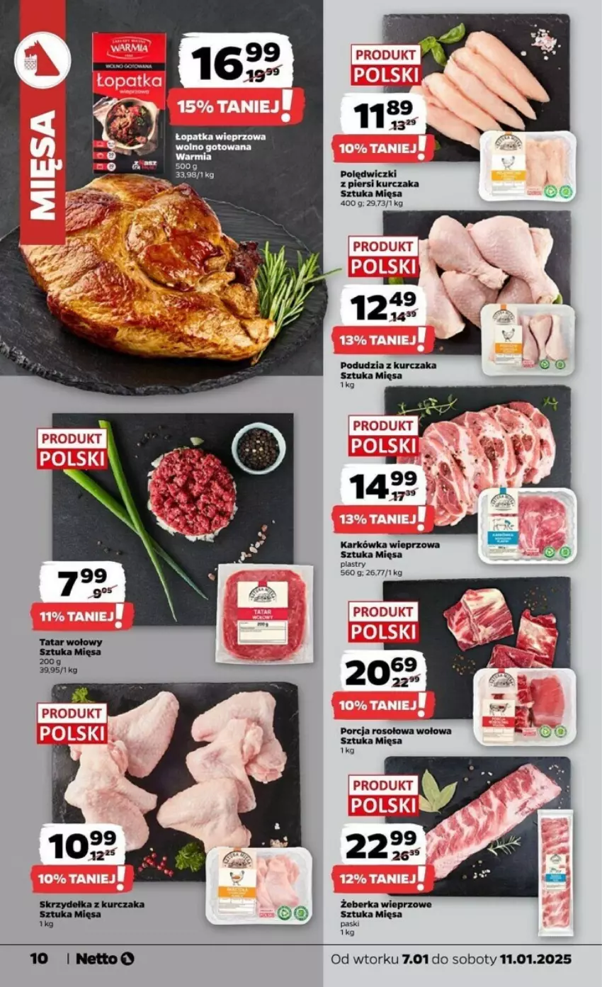 Gazetka promocyjna Netto - ważna 07.01 do 11.01.2025 - strona 2 - produkty: Karkówka wieprzowa, Kurczak