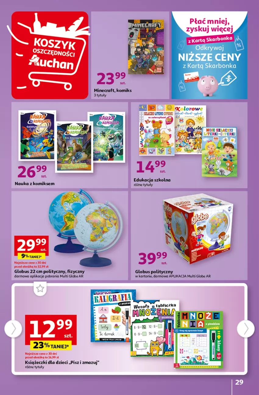 Gazetka promocyjna Auchan - Gazetka Tanie Zakupy Hipermarket Auchan - ważna 03.08 do 09.08.2023 - strona 29 - produkty: Dzieci, Minecraft