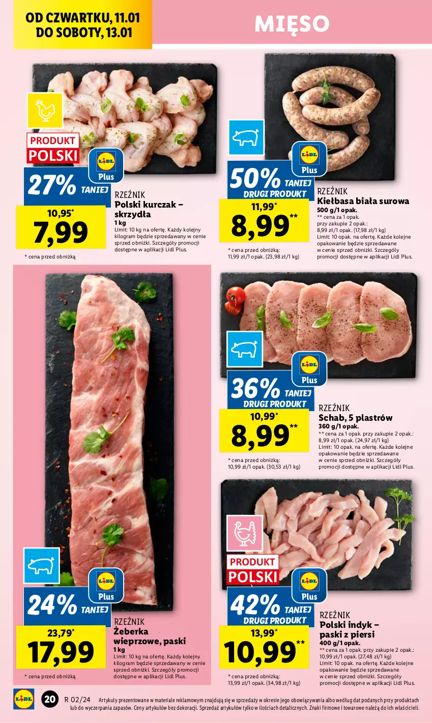 Gazetka promocyjna Lidl - GAZETKA - ważna 11.01 do 13.01.2024 - strona 22 - produkty: Gra, Kiełbasa, Kiełbasa biała, Kurczak, Mięso, Olej