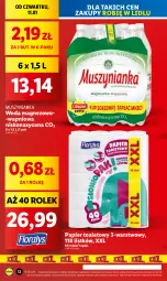 Gazetka promocyjna Lidl - GAZETKA - Gazetka - ważna od 13.01 do 13.01.2024 - strona 12 - produkty: Mus, Papier, Papier toaletowy, Muszynianka, Woda, Magnez