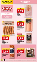 Gazetka promocyjna Lidl - GAZETKA - Gazetka - ważna od 13.01 do 13.01.2024 - strona 26 - produkty: Kurczak, Polędwica, Krakus, Ser, Szynka wieprzowa, Parówki, Serdelki, Szynka, PIKOK, Boczek, Kiełbasa głogowska, Kabanos, Kiełbasa