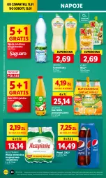 Gazetka promocyjna Lidl - GAZETKA - Gazetka - ważna od 13.01 do 13.01.2024 - strona 30 - produkty: Sok, Mus, Gra, Lemoniada, Napoje, LANA, Pepsi, Muszynianka, Woda mineralna, Kubuś, Woda, Magnez