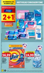Gazetka promocyjna Lidl - GAZETKA - Gazetka - ważna od 13.01 do 13.01.2024 - strona 42 - produkty: Proszek do prania, Vizir, Płyn do płukania, Lenor