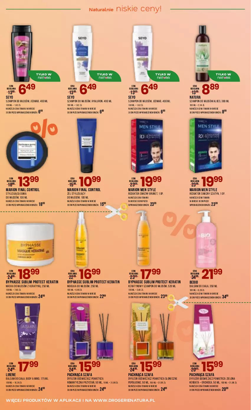 Gazetka promocyjna Drogerie Natura - Gazetka Drogerie Natura - ważna 17.04 do 05.05.2026 - strona 10 - produkty: Balsam do ciała, Body, Control, Fa, Herbata, Lirene, Maska, Maska do włosów, Odświeżacz powietrza, Szafa, Szampon