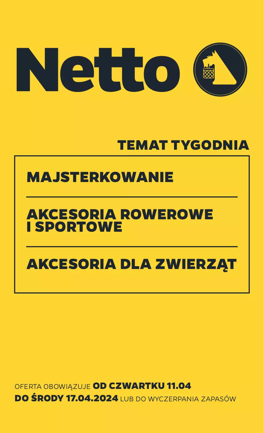 Gazetka promocyjna Netto - Od Czwartku Przemysłowa - ważna 11.04 do 17.04.2024 - strona 1 - produkty: Por, Rower, Sport