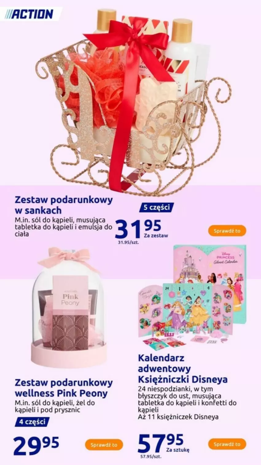 Gazetka promocyjna Action - ważna 20.11 do 26.11.2024 - strona 25 - produkty: Błyszczyk do ust, Disney, Emulsja, Kalendarz, Kalendarz adwentowy, Mus, Sól, Sól do kąpieli