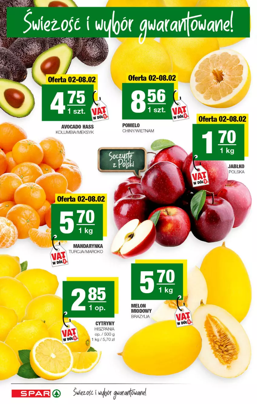 Gazetka promocyjna Spar - Spar - ważna 30.01 do 12.02.2022 - strona 4 - produkty: Avocado, Cytryny, Melon, Pomelo