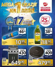 Gazetka promocyjna Selgros - Katalog Hity - Gazetka - ważna od 30.03 do 30.03.2022 - strona 1 - produkty: Jan Niezbędny, Worki na śmieci, Robot, Worki na śmiec, Oliwa z oliwek, Grill, Grill gazowy