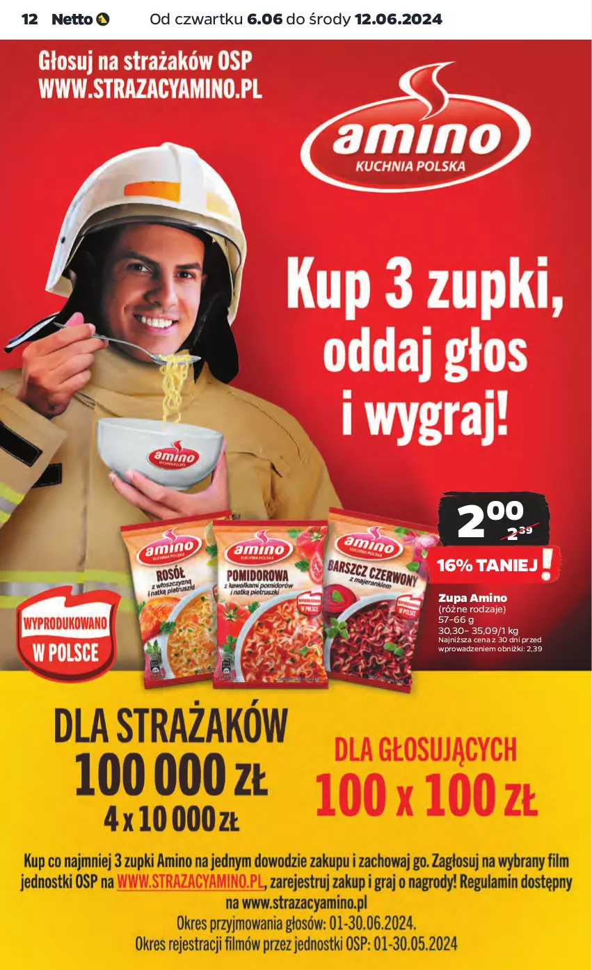 Gazetka promocyjna Netto - Od Czwartku - ważna 06.06 do 12.06.2024 - strona 12 - produkty: Zupa