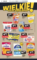 Gazetka promocyjna Netto - Od Czwartku - Gazetka - ważna od 12.06 do 12.06.2024 - strona 8 - produkty: Cheddar, Ser, Twaróg, Jogurt owocowy, Piątnica, Jogurt, Mlekovita, Serek, Twaróg półtłusty, Gouda, Mleczna kanapka, Masło, Mleko