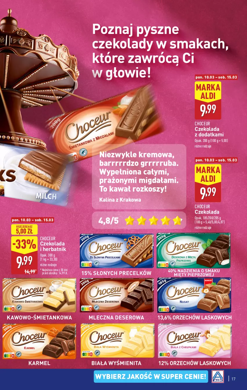 Gazetka promocyjna Aldi - Pełna oferta - ważna 10.03 do 15.03.2025 - strona 17 - produkty: Czekolada