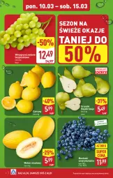 Gazetka promocyjna Aldi - Pełna oferta - Gazetka - ważna od 15.03 do 15.03.2025 - strona 2 - produkty: Cytryny, Gruszki, Winogrona, Wino, Melon