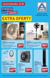 Gazetka promocyjna Aldi - Extra oferta - Gazetka - ważna od 22.06 do 22.06.2026 - strona 1 - produkty: Top, Sok, Biurko, Kabel USB, Akumulator
