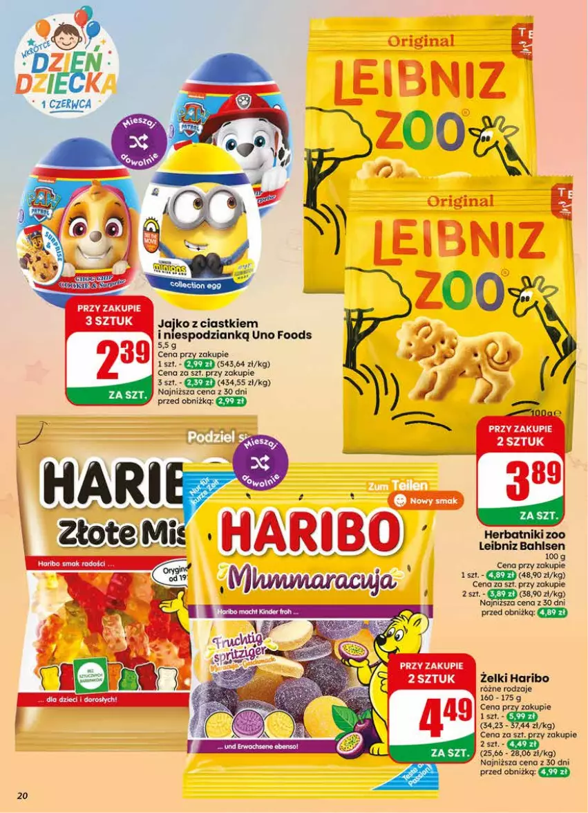 Gazetka promocyjna Dino - Gazetka 21 / 2026 - ważna 20.05 do 26.05.2026 - strona 20 - produkty: Dzieci, Gin, Haribo, Herbatniki