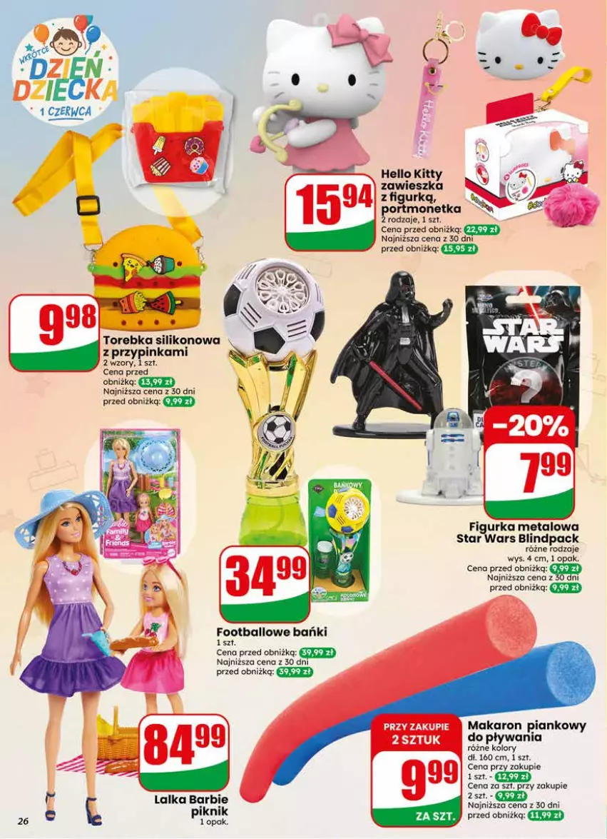 Gazetka promocyjna Dino - Gazetka 21 / 2026 - ważna 20.05 do 26.05.2026 - strona 26 - produkty: Barbie, Inka, Lalka, Makaron, Star Wars, Torebka