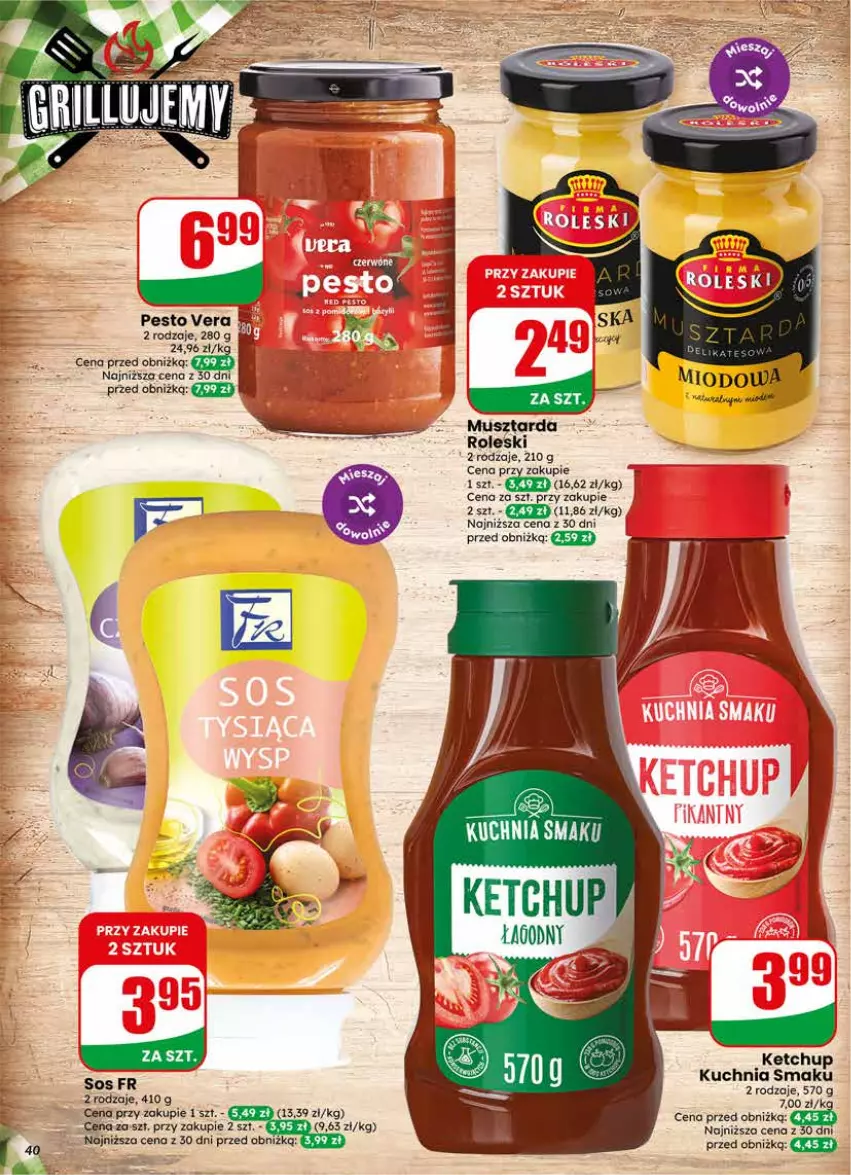 Gazetka promocyjna Dino - Gazetka 21 / 2026 - ważna 20.05 do 26.05.2026 - strona 40 - produkty: Ketchup, Kuchnia, Mus, Musztarda, Pesto, Sos
