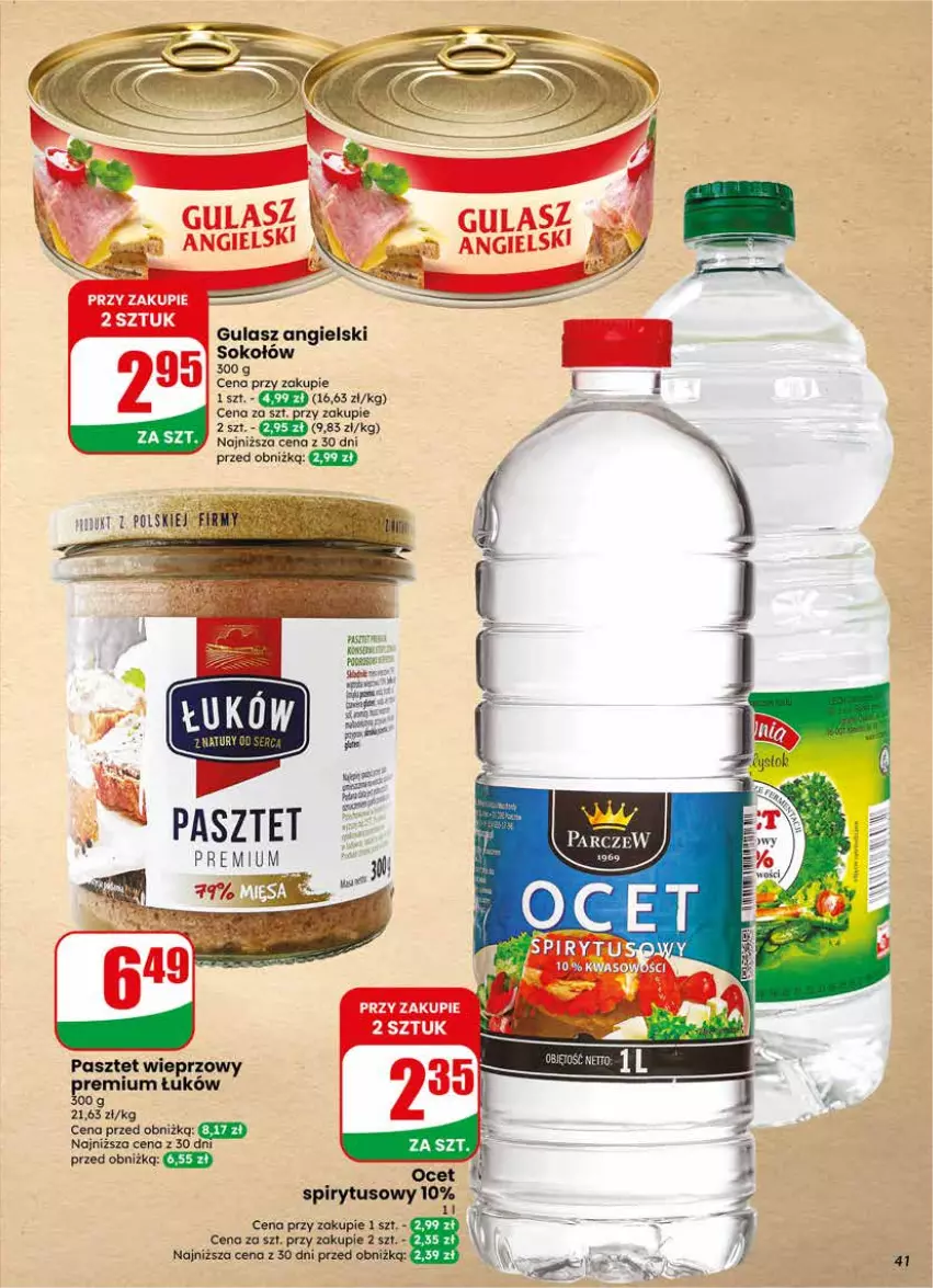Gazetka promocyjna Dino - Gazetka 21 / 2026 - ważna 20.05 do 26.05.2026 - strona 41 - produkty: Ocet, Pasztet, Sok, Sokołów