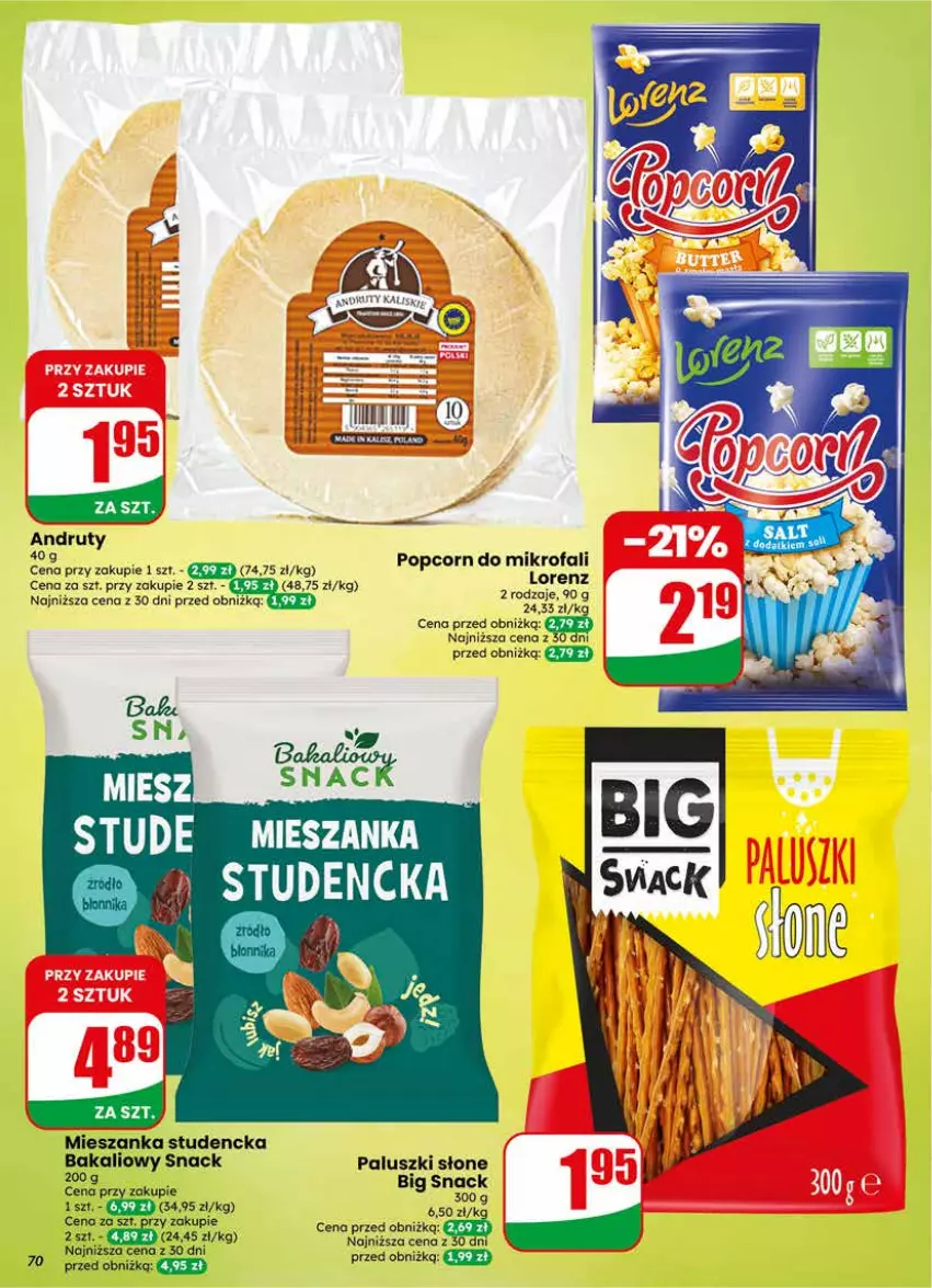 Gazetka promocyjna Dino - Gazetka 21 / 2026 - ważna 20.05 do 26.05.2026 - strona 70 - produkty: Mieszanka studencka, Popcorn