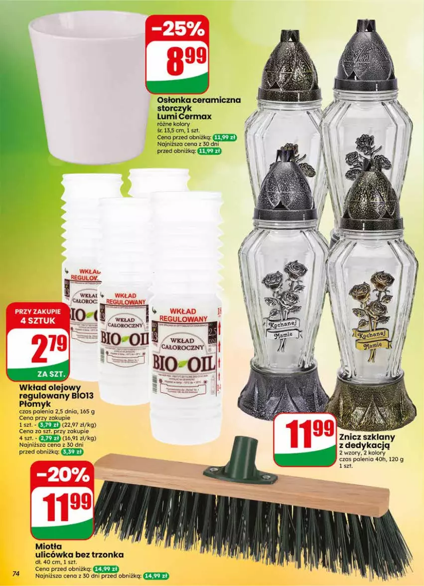 Gazetka promocyjna Dino - Gazetka 21 / 2026 - ważna 20.05 do 26.05.2026 - strona 74 - produkty: Miotła, Olej, Osłonka