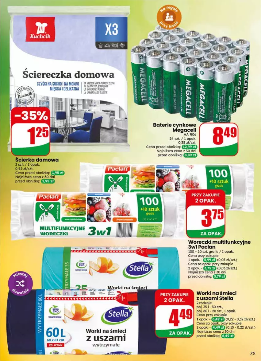 Gazetka promocyjna Dino - Gazetka 21 / 2026 - ważna 20.05 do 26.05.2026 - strona 75 - produkty: Cynk, Fa, Gra, Worki na śmiec, Worki na śmieci