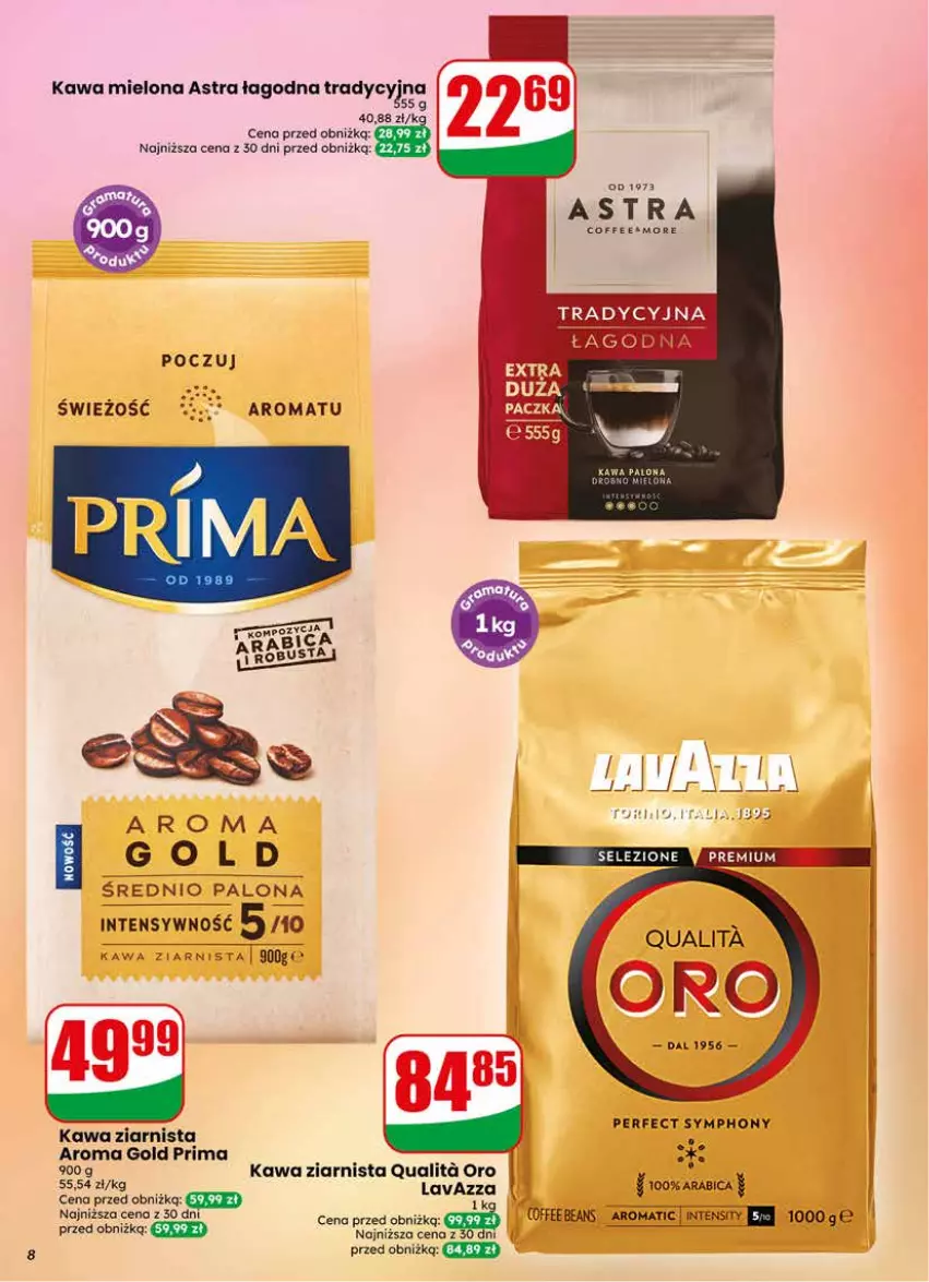 Gazetka promocyjna Dino - Gazetka 21 / 2026 - ważna 20.05 do 26.05.2026 - strona 8 - produkty: BIC, Kawa, Kawa mielona, Kawa ziarnista, Lavazza, Prima