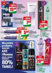 Gazetka promocyjna Dino - Gazetka 21 / 2026 - Gazetka - ważna od 26.05 do 26.05.2026 - strona 81 - produkty: Elseve, Por, Schwarzkopf, Taft, Szampon, Gillette, Lakier do włosów, Lakier