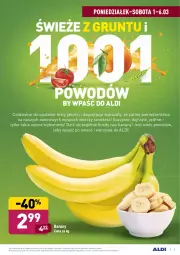 Gazetka promocyjna Aldi - ALE! CENA - Gazetka - ważna od 06.03 do 06.03.2021 - strona 3 - produkty: Banany, Warzywa, Owoce, Grunt