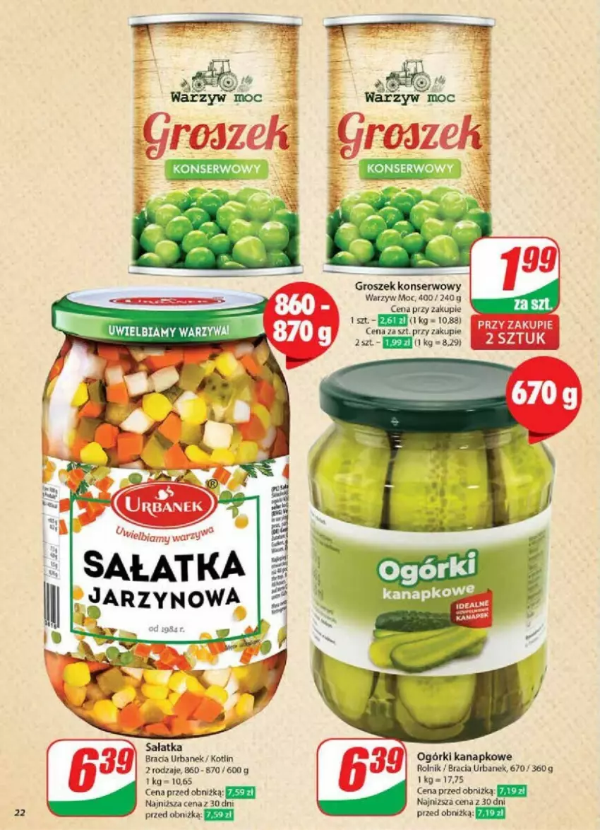 Gazetka promocyjna Dino - ważna 08.01 do 14.01.2025 - strona 15 - produkty: Groszek, Kotlin, Rolnik, Sałat, Sałatka, Ser