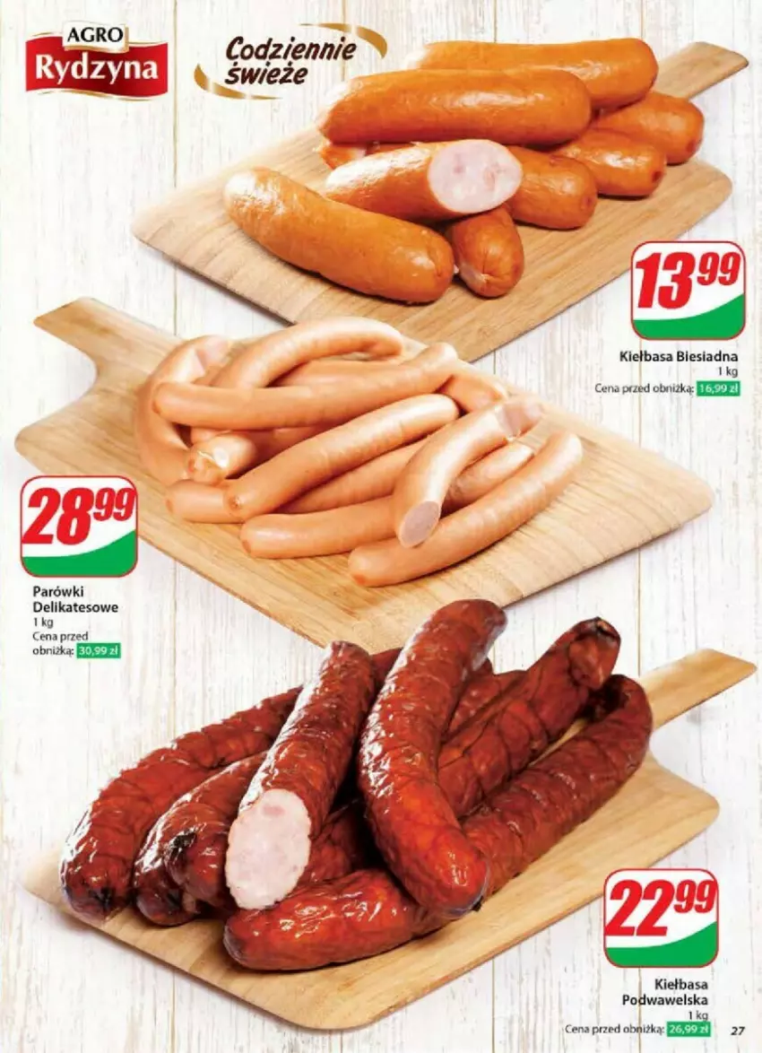 Gazetka promocyjna Dino - ważna 08.01 do 14.01.2025 - strona 20 - produkty: Kiełbasa, Kiełbasa biesiadna, Kiełbasa podwawelska, Parówki, Wawel