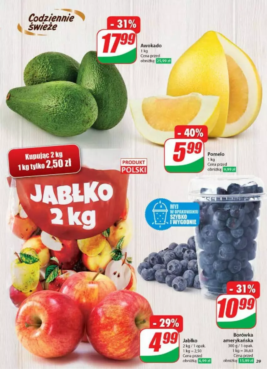 Gazetka promocyjna Dino - ważna 08.01 do 14.01.2025 - strona 22 - produkty: Borówka, Pomelo