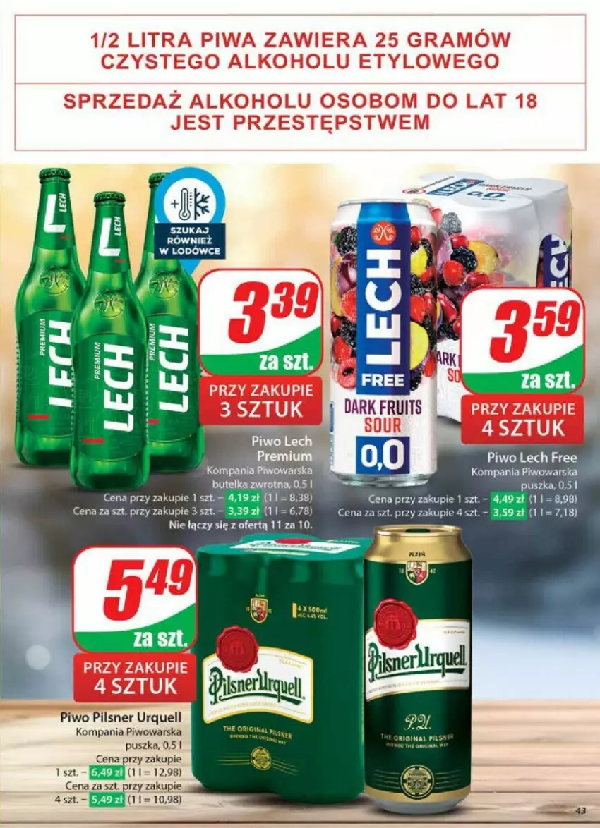 Gazetka promocyjna Dino - ważna 08.01 do 14.01.2025 - strona 38 - produkty: Gin, Pilsner Urquell, Piwo