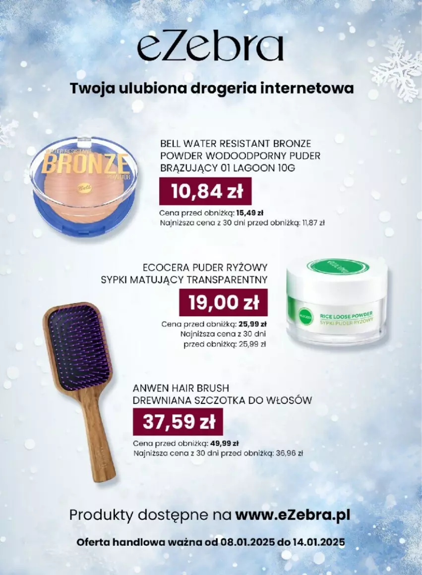 Gazetka promocyjna Dino - ważna 08.01 do 14.01.2025 - strona 55 - produkty: Bell, Por, Puder, Ryż, Szczotka, Szczotka do włosów, Tran