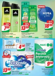 Gazetka promocyjna Dino - Gazetka - ważna od 14.01 do 14.01.2025 - strona 52 - produkty: Fructis, Krem do twarzy, Papier, Adidas, Papier toaletowy, Ręcznik, Chusteczki, Szampon, Nivea