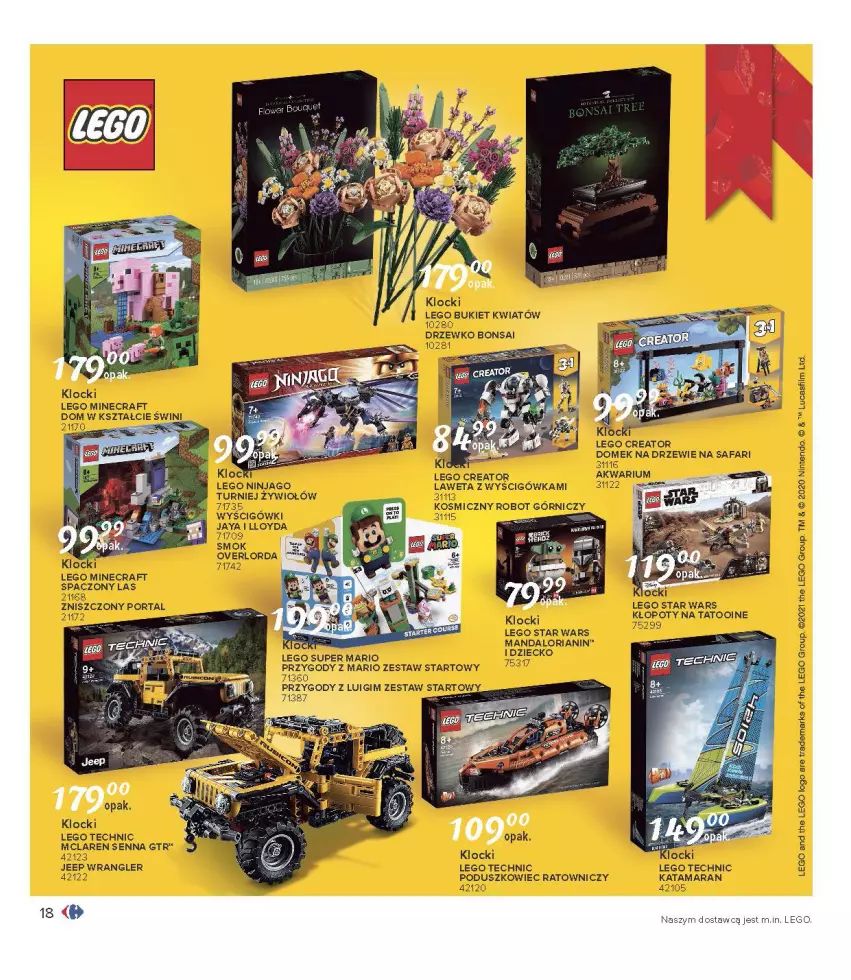 Gazetka promocyjna Carrefour - Gazetka Carrefour Zabawki - ważna 30.11 do 24.12.2021 - strona 18 - produkty: LEGO