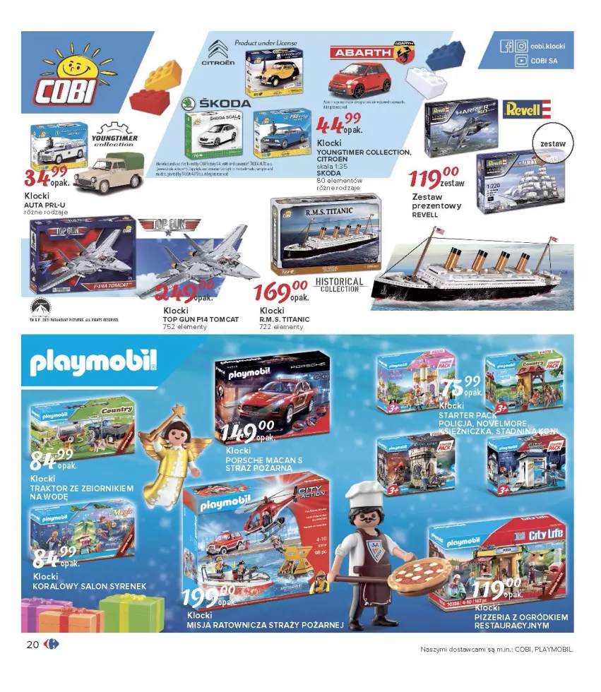 Gazetka promocyjna Carrefour - Gazetka Carrefour Zabawki - ważna 30.11 do 24.12.2021 - strona 20 - produkty: Klocki, Mobil, Playmobil, Top