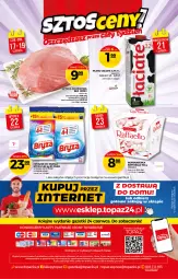 Gazetka promocyjna Topaz - Gazetka - Gazetka - ważna od 23.06 do 23.06.2021 - strona 20 - produkty: Top, Szynka wieprzowa, Raffaello, Szynka, Bryza, Olej, Mleko, Fa