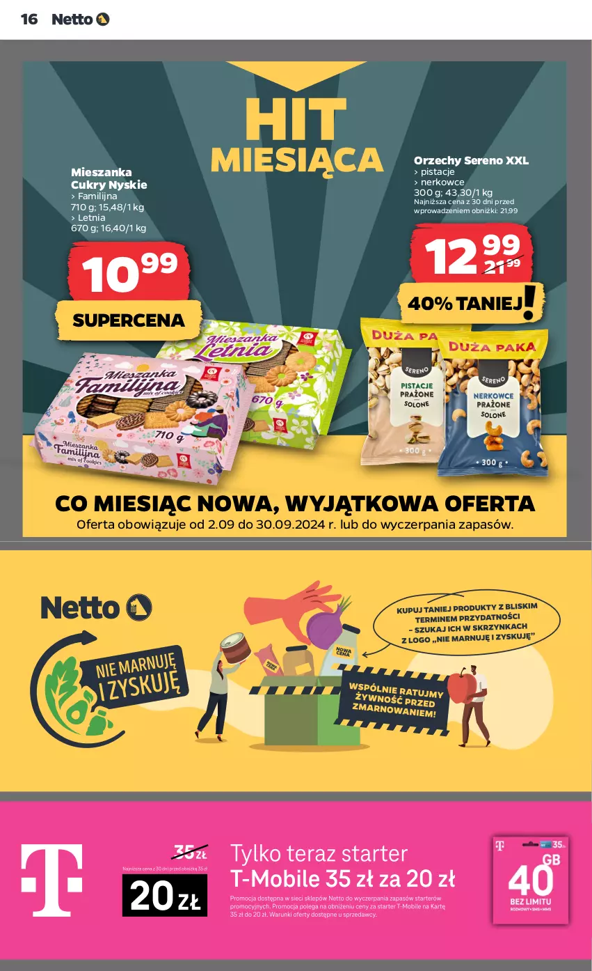 Gazetka promocyjna Netto - Netto Gazetka Food 36/24B - ważna 05.09 do 11.09.2024 - strona 16 - produkty: Fa, Klej, Kujawski, Pistacje, Podlaski, Ser, Sok, Stock, Top