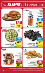 Gazetka promocyjna Carrefour - Gazetka Carrefour, Market w SUMIE od czwartku WEEKEND OKAZJI - Gazetka - ważna od 18.07 do 18.07.2026 - strona 2 - produkty: Sos, Pekpol, Parówki, Parówki z szynki, Suempol, Tarczyński, Bagietka, Winogrona, Wino, Kiełbasa, Kiełbasa śląska, Fa