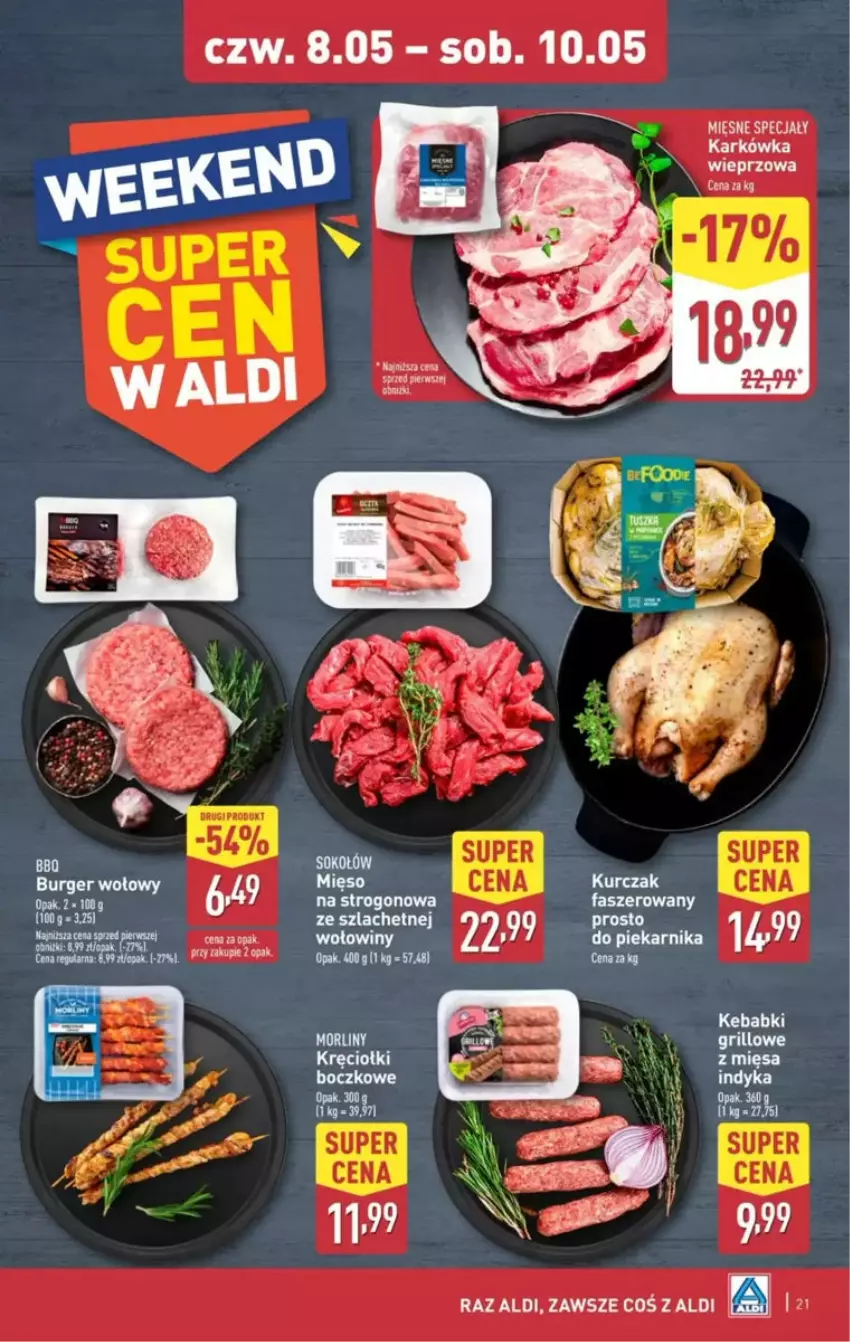 Gazetka promocyjna Aldi - ważna 05.05 do 10.05.2025 - strona 14 - produkty: Fa, Grill, Kebab, Kurczak, Mięso, Morliny, Piekarnik