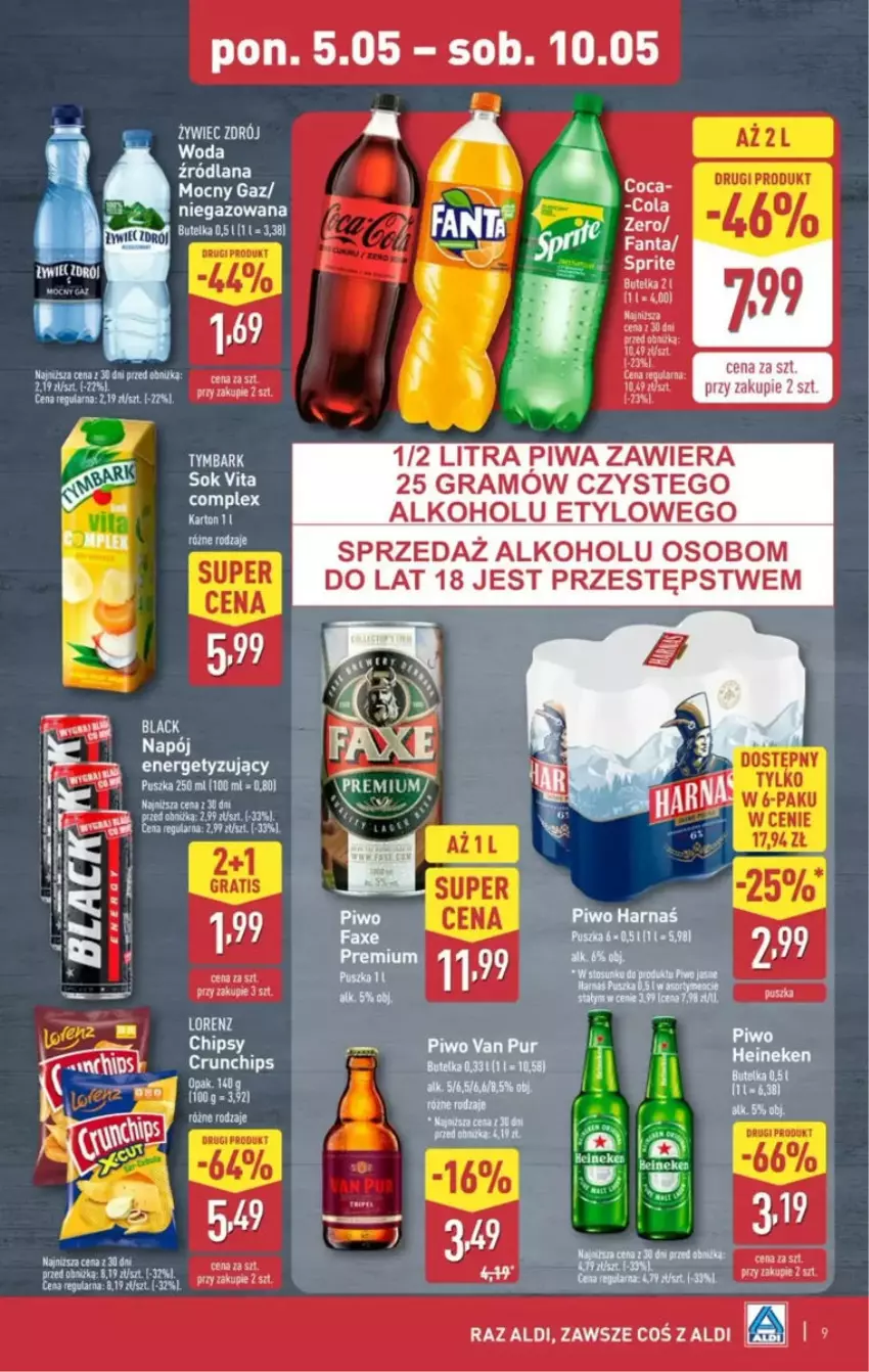 Gazetka promocyjna Aldi - ważna 05.05 do 10.05.2025 - strona 28 - produkty: Fa, Gra, Lack, LANA, Napój, Piwa, Sprite, Tymbark, Woda
