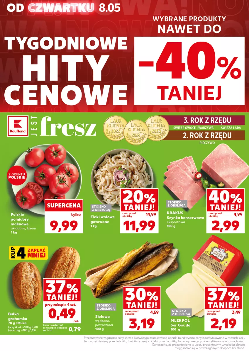 Gazetka promocyjna Kaufland - Mocny Start - ważna 12.05 do 14.05.2025 - strona 10 - produkty: Gouda, Grunt, Owoce, Piec, Pieczywo, Ser, Szynka, Szynka konserwowa, Warzywa