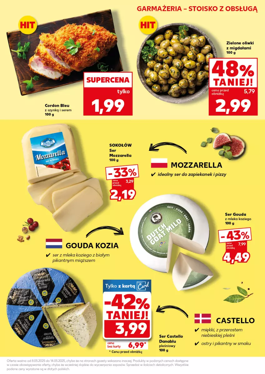 Gazetka promocyjna Kaufland - Mocny Start - ważna 12.05 do 14.05.2025 - strona 25 - produkty: Cordon Bleu, Gouda, Mozzarella, Oliwki, Ser, Sok, Sokołów