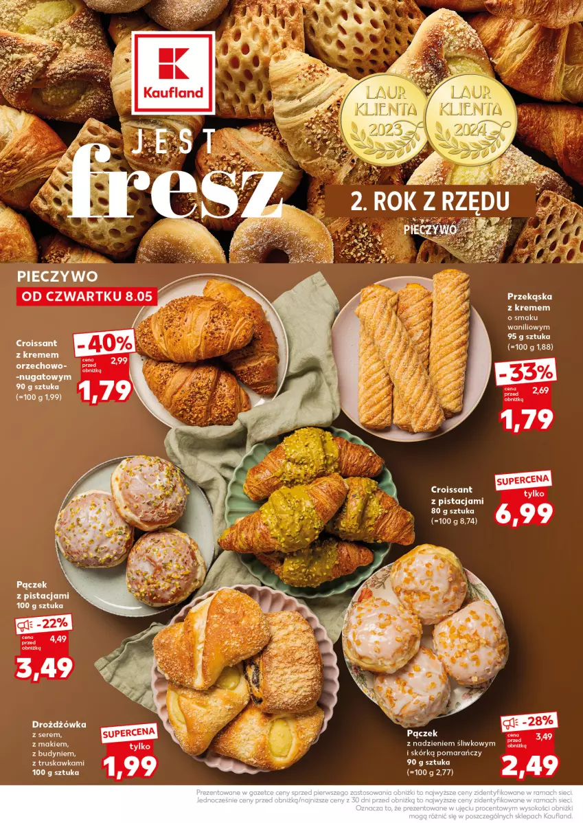 Gazetka promocyjna Kaufland - Mocny Start - ważna 12.05 do 14.05.2025 - strona 26 - produkty: Croissant, Pączek, Piec, Pieczywo, Ser